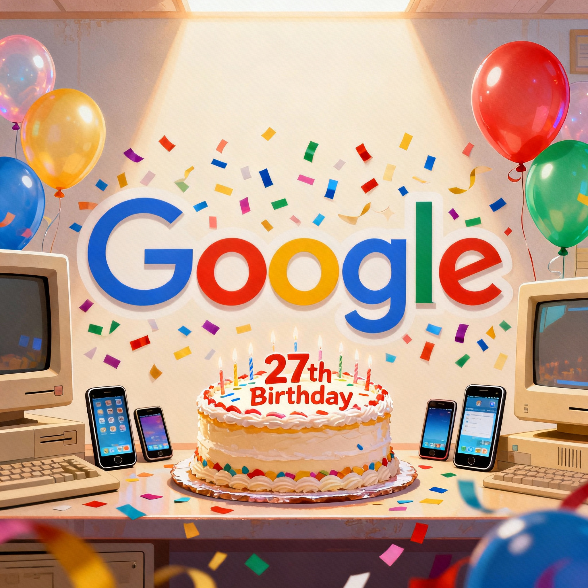 Google 27th birthday doodle celebrates 27 years of the search engine giant in 2025