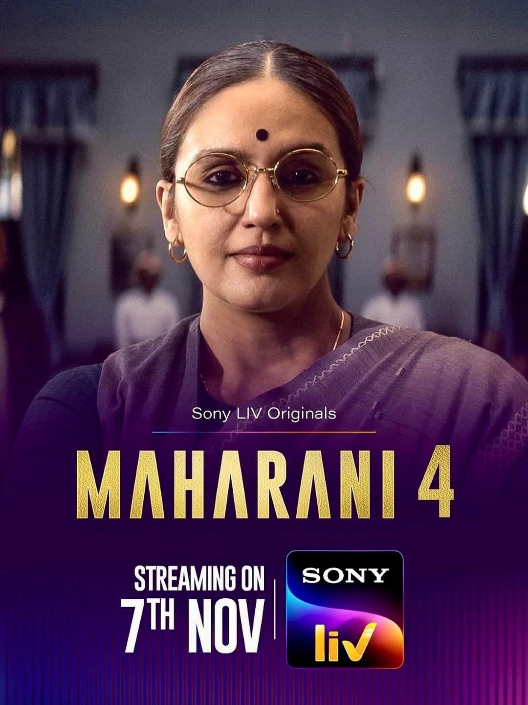 Huma Qureshi as Rani Bharti in Maharani Season 4 – Web Series Review